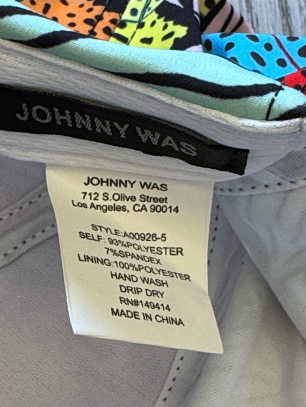 NWOT Johnny Was Print Baseball Hat - Picture 6 of 9